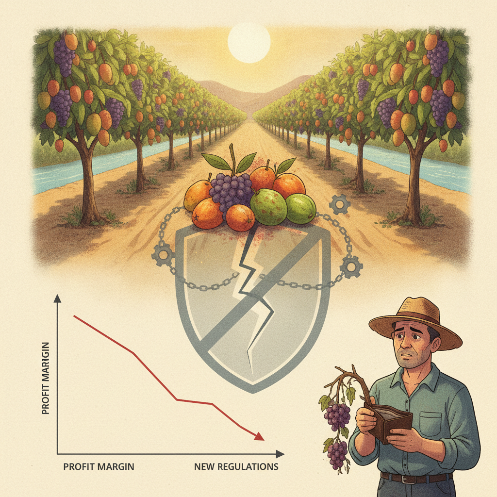 Impacto da nova regulamentação de defensivos agrícolas na margem de lucro dos produtores de frutas do Vale do São Francisco