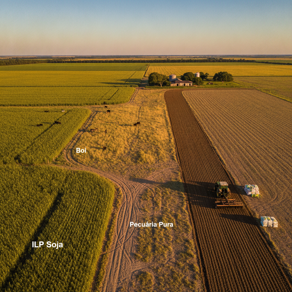 ILP Soja e Boi ou Pecuária Pura no Arenito Caiuá? O Custo Real por Hectare para Renovar o Pasto Sem Quebrar o Produtor!